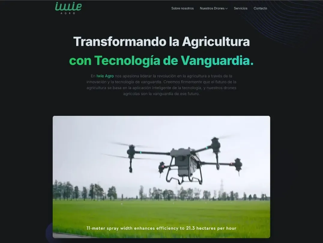 cover preview of IWIE Agro Landing Page